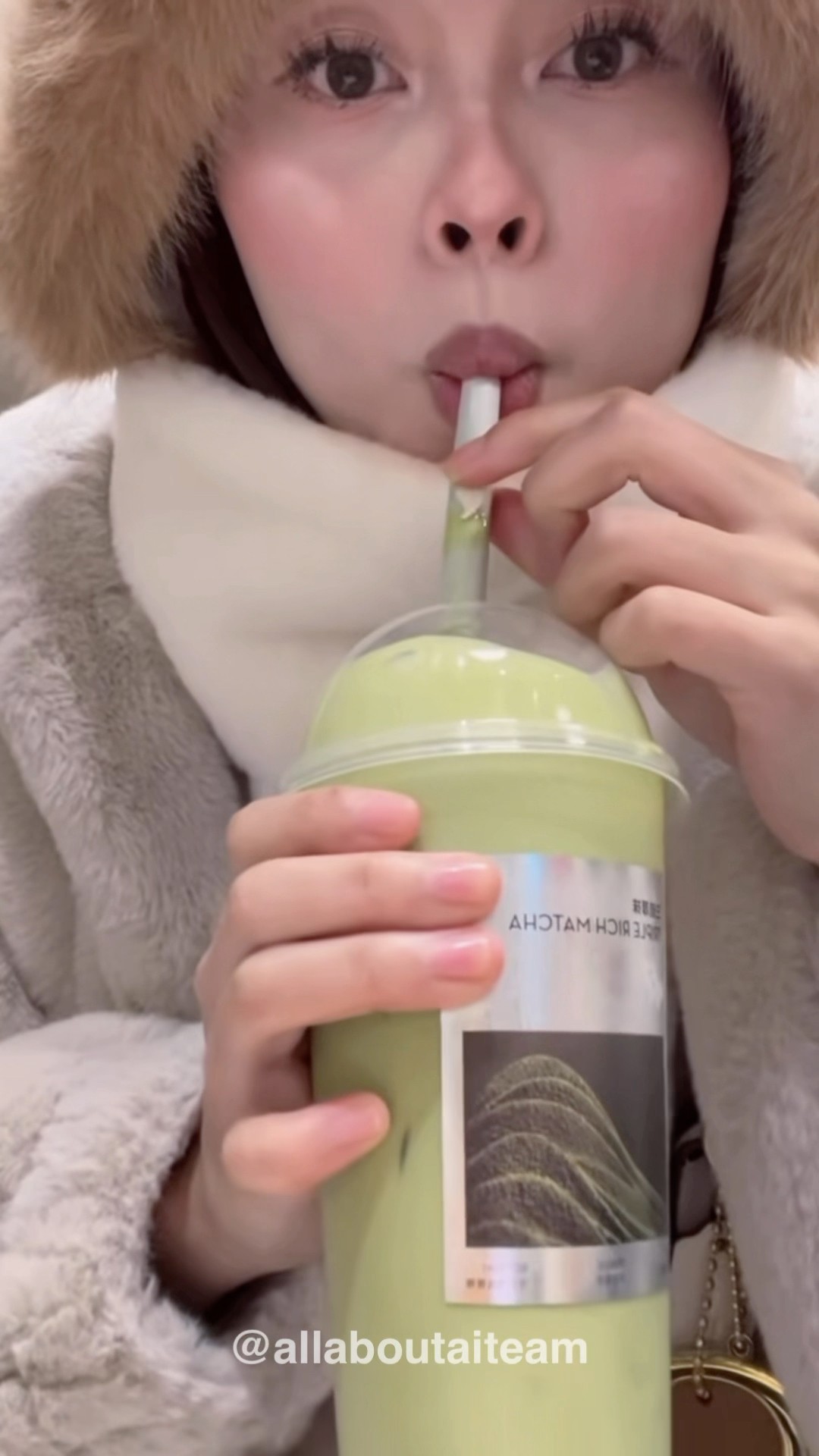 Penangan Air Matcha Ada Jelly China!! Rina Siap Order 2!! ? #aisyah #aiteam